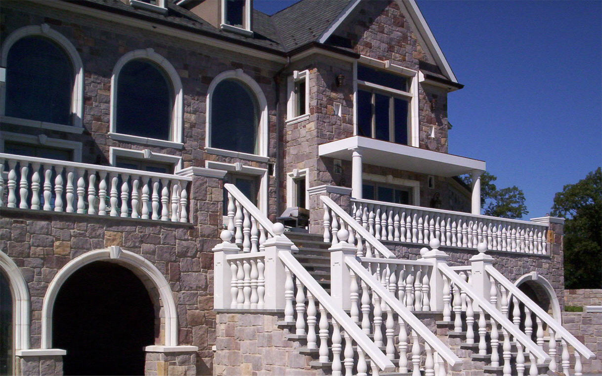 Cast Stone Rails Covered Bridge Cast Stone-Architectural-Custom-Precast-Concrete